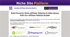 Desktop Screenshot of nichesiteplatform.com