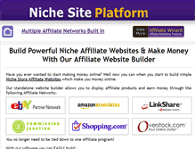 Tablet Screenshot of nichesiteplatform.com